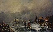 Ufer des zugefrorenen Meeres (Winterlandschaft) Andreas Achenbach